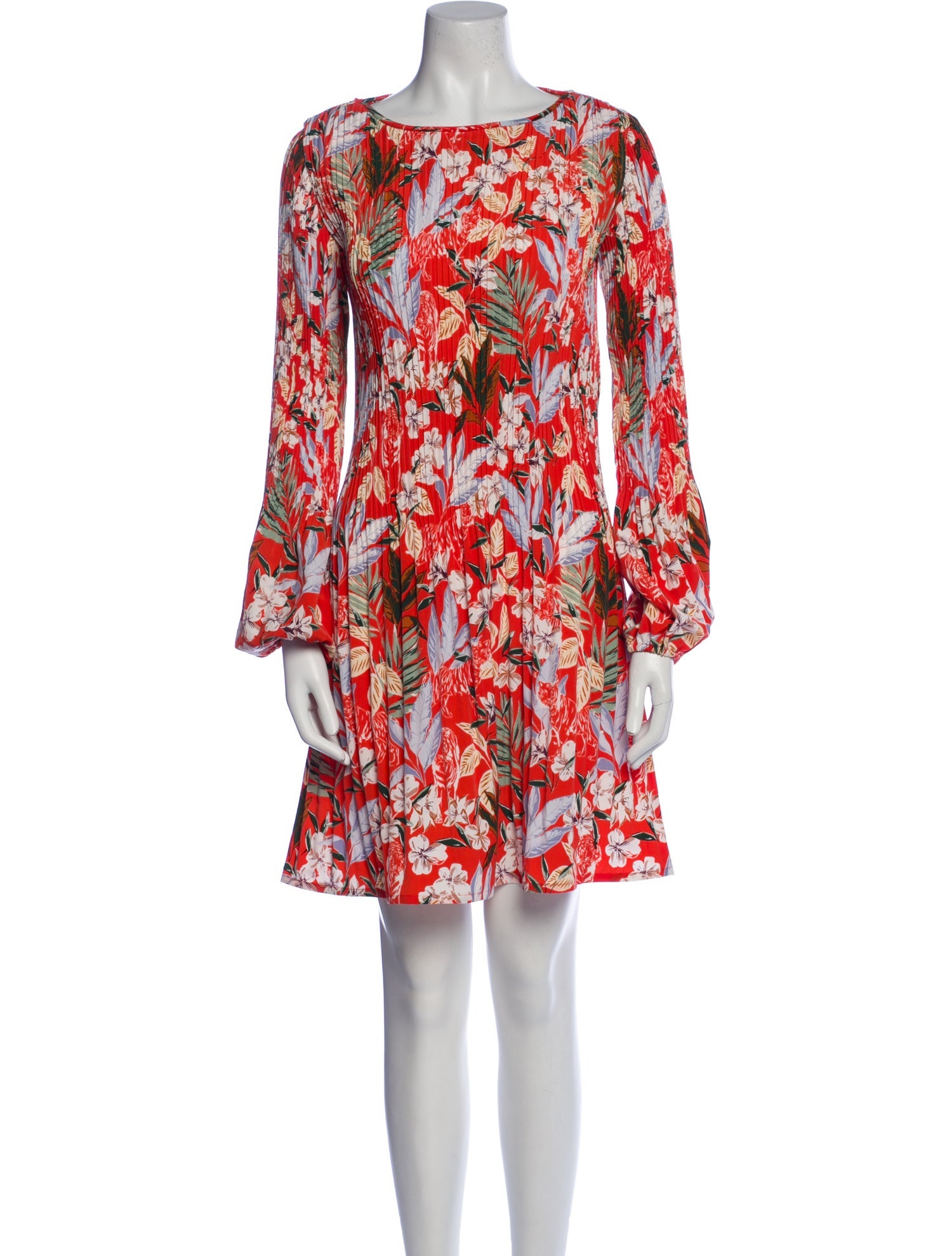 Maje Floral Print Mini Dress