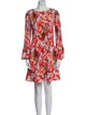 Maje Floral Print Mini Dress