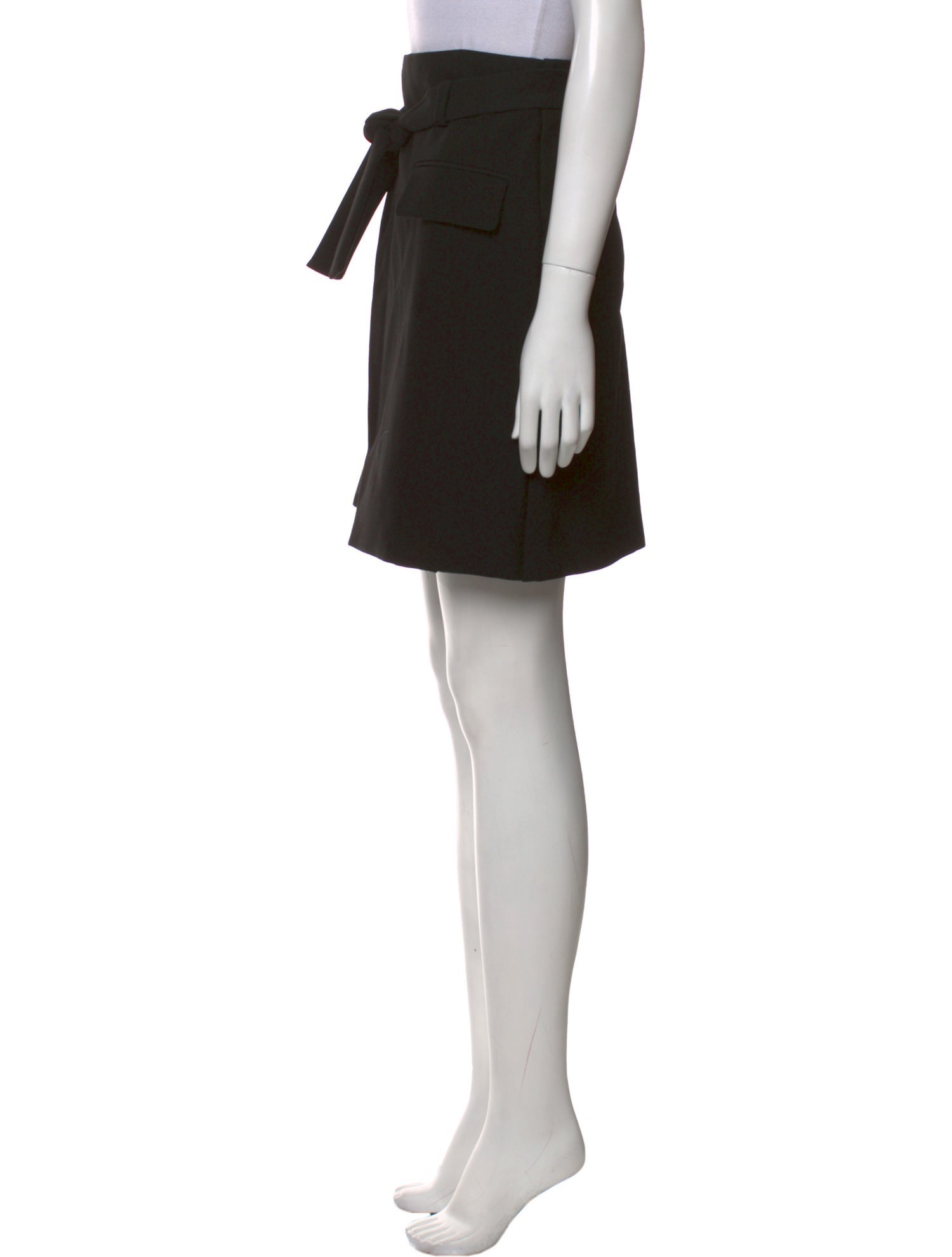 Maje Pleated Accents Knee-Length Skirt