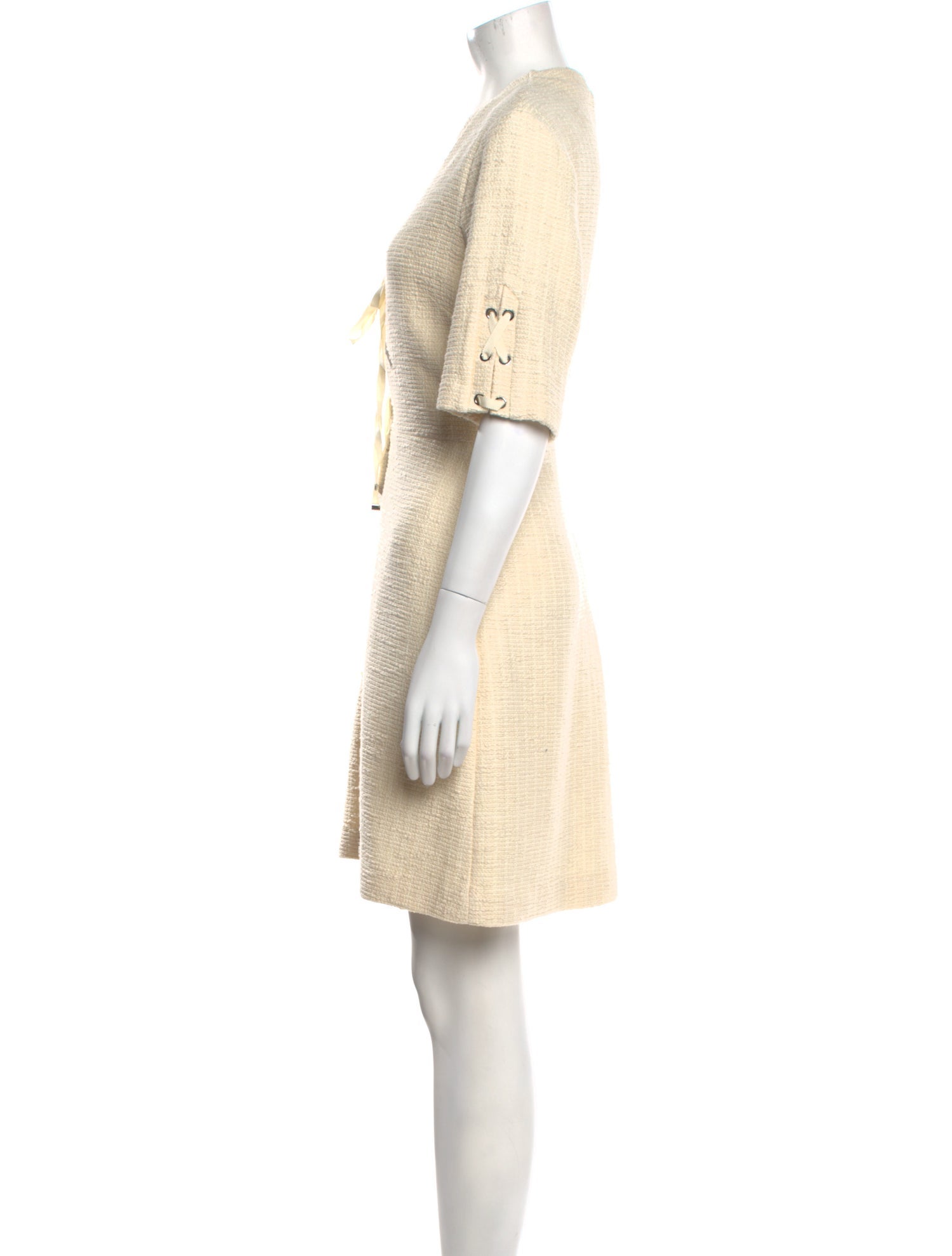 Maje V-Neck Knee-Length Dress