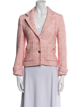 Maje Tweed Pattern Blazer