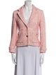 Maje Tweed Pattern Blazer