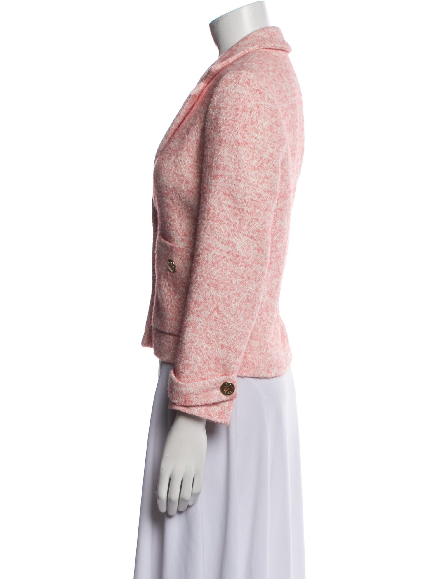 Maje Tweed Pattern Blazer