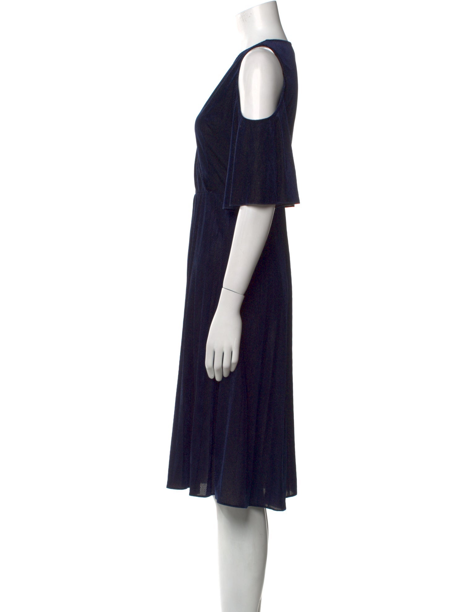Maje V-Neck Knee-Length Dress