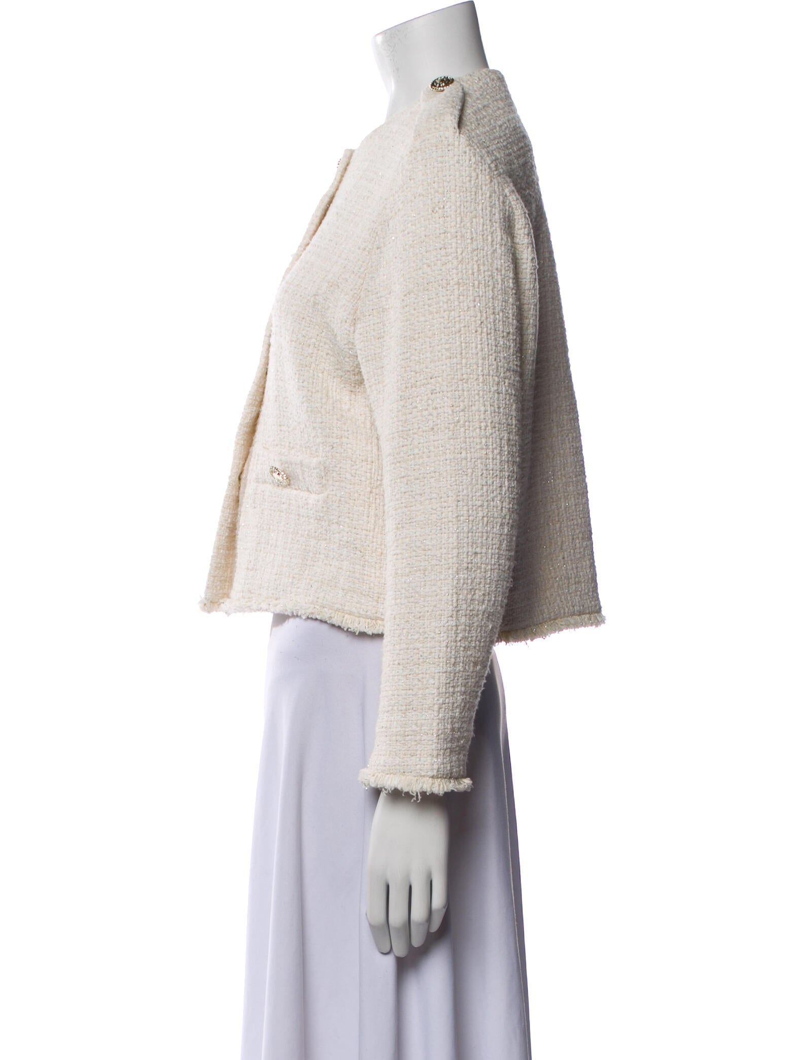 Maje Tweed Pattern Jacket