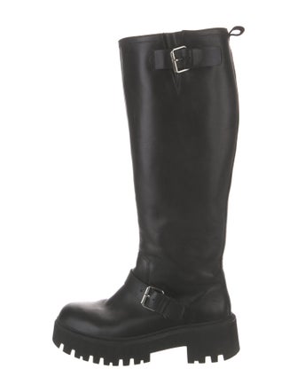 Maje Leather Rain Boots