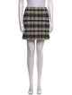Maje Plaid Print Mini Skirt