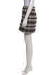 Maje Plaid Print Mini Skirt