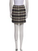 Maje Plaid Print Mini Skirt