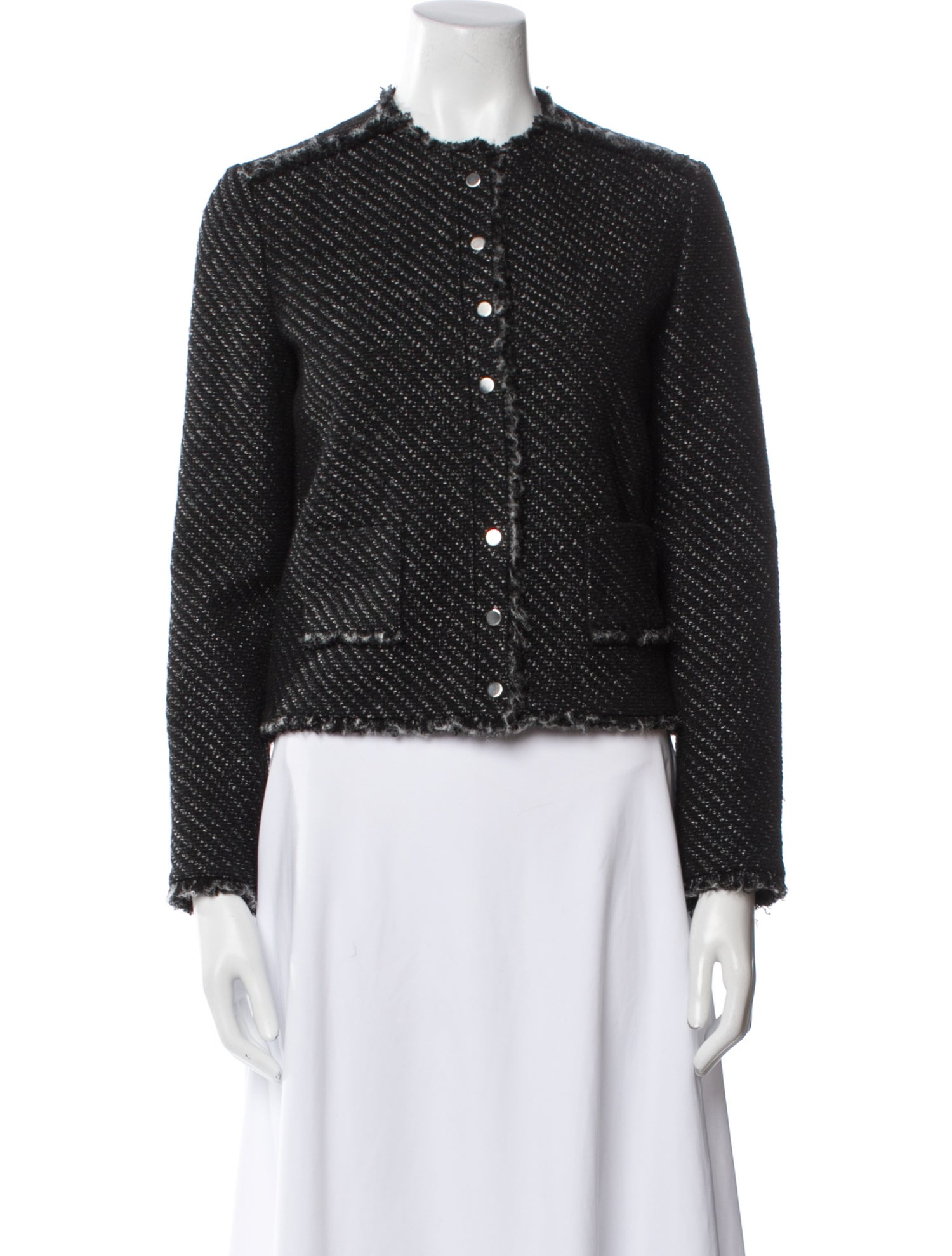 Maje Tweed Pattern Jacket