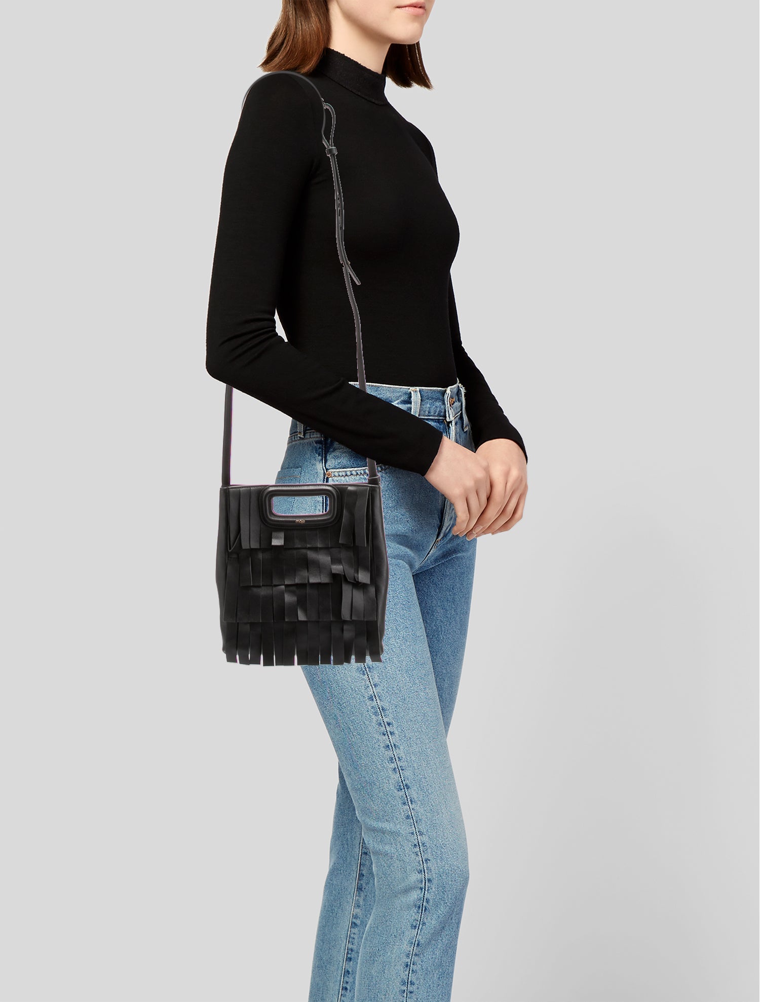 Maje Leather Crossbody Bag