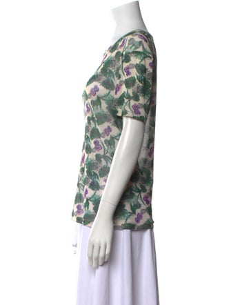 Maje Printed Scoop Neck T-Shirt