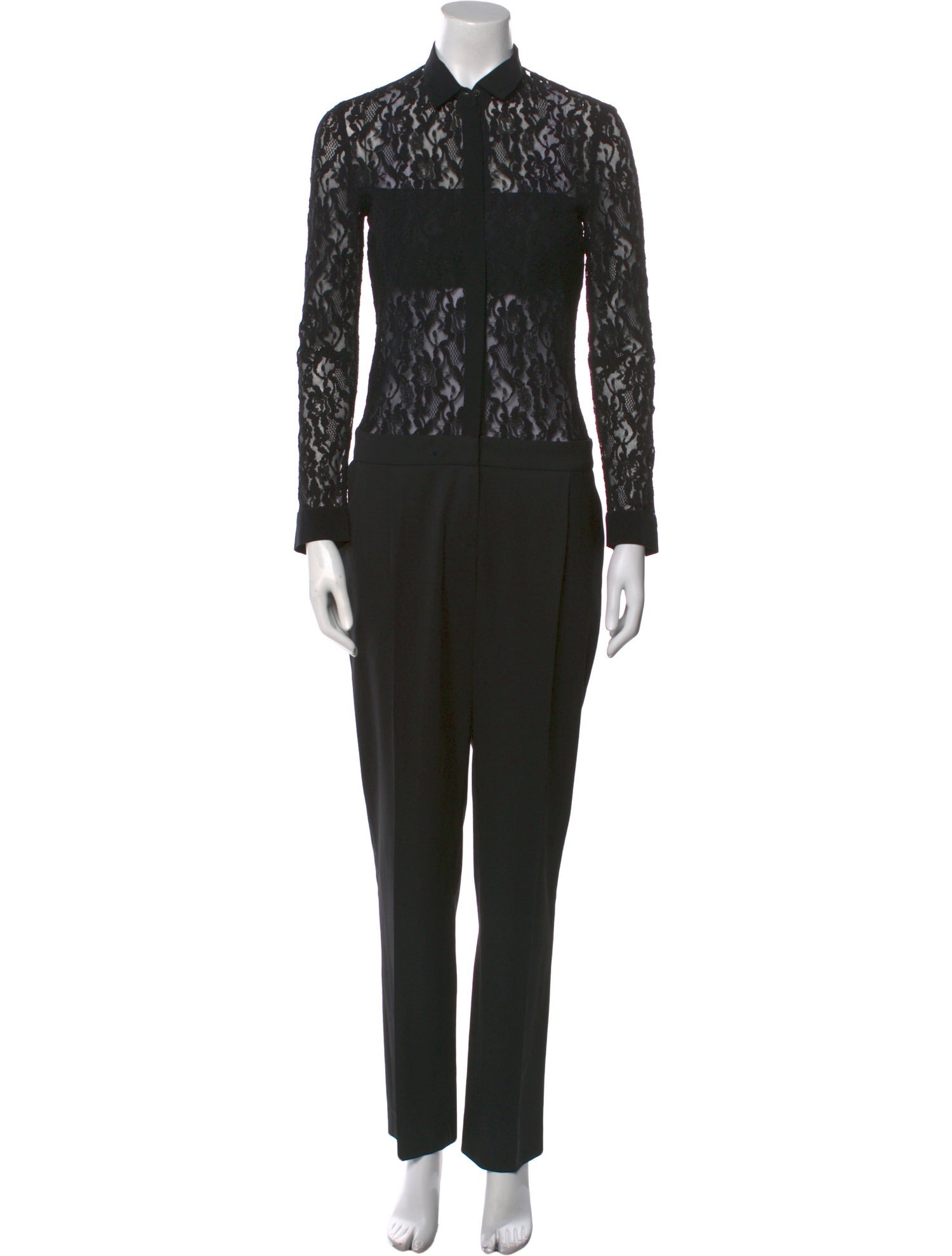Maje Lace Pattern Jumpsuit