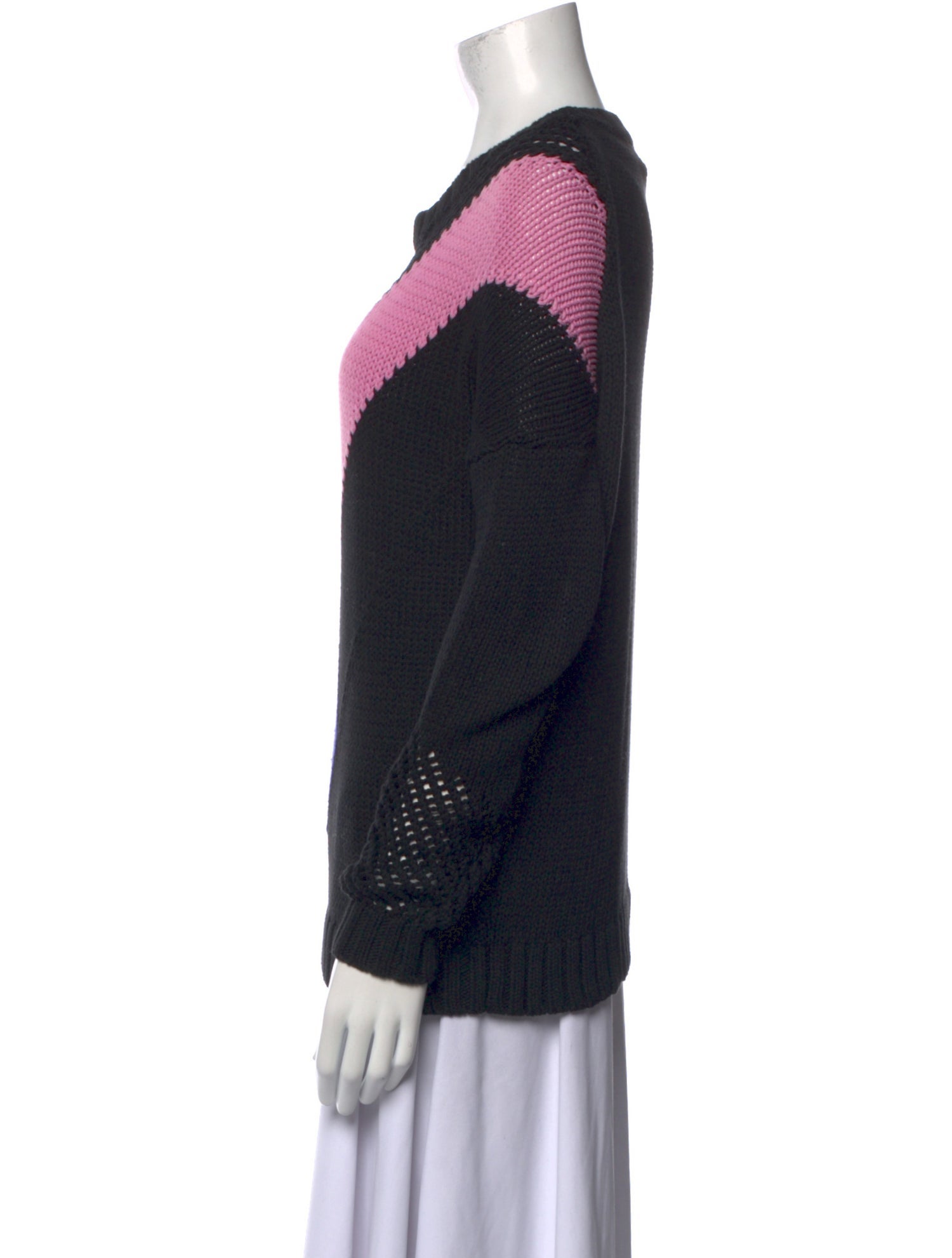 Maje Printed Crew Neck Sweater