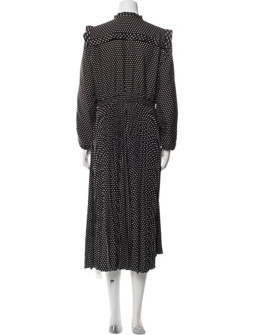 Maje Polka Dot Print Long Dress