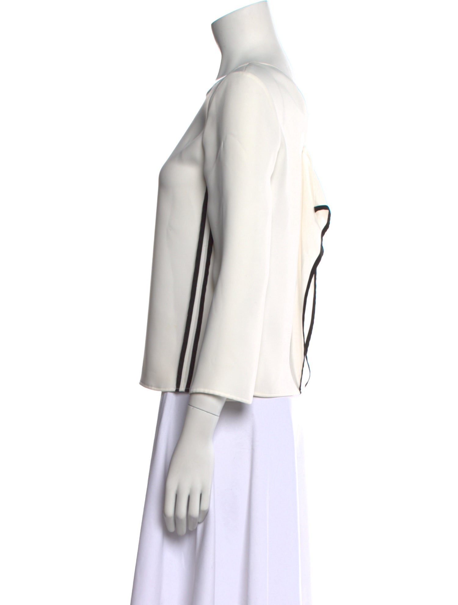 Maje Bateau Neckline Long Sleeve Top