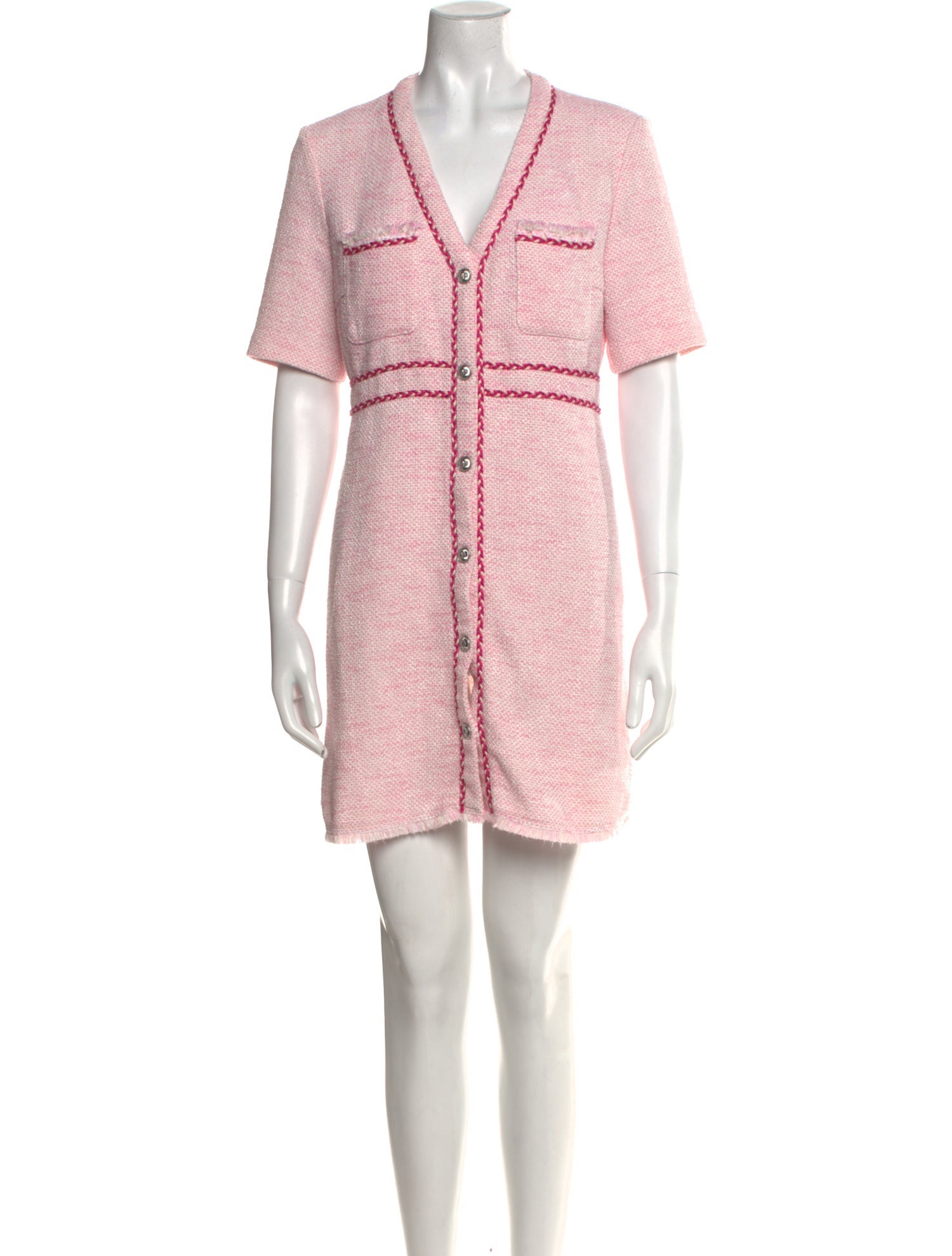 Maje V-Neck Mini Dress