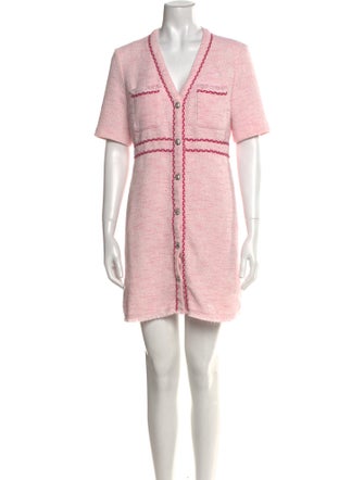 Maje V-Neck Mini Dress