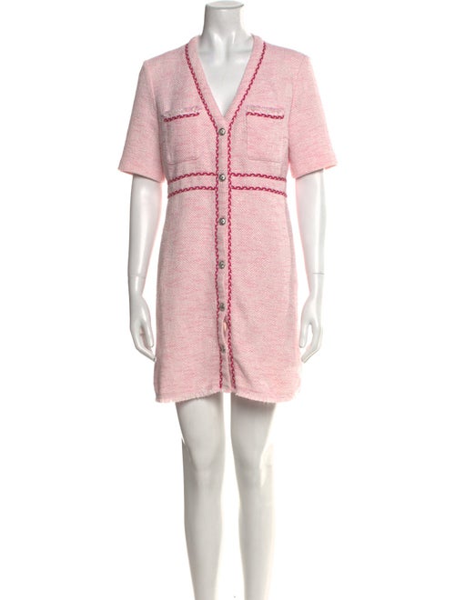 Maje V-Neck Mini Dress