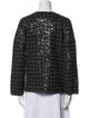 Maje Plaid Print Evening Jacket
