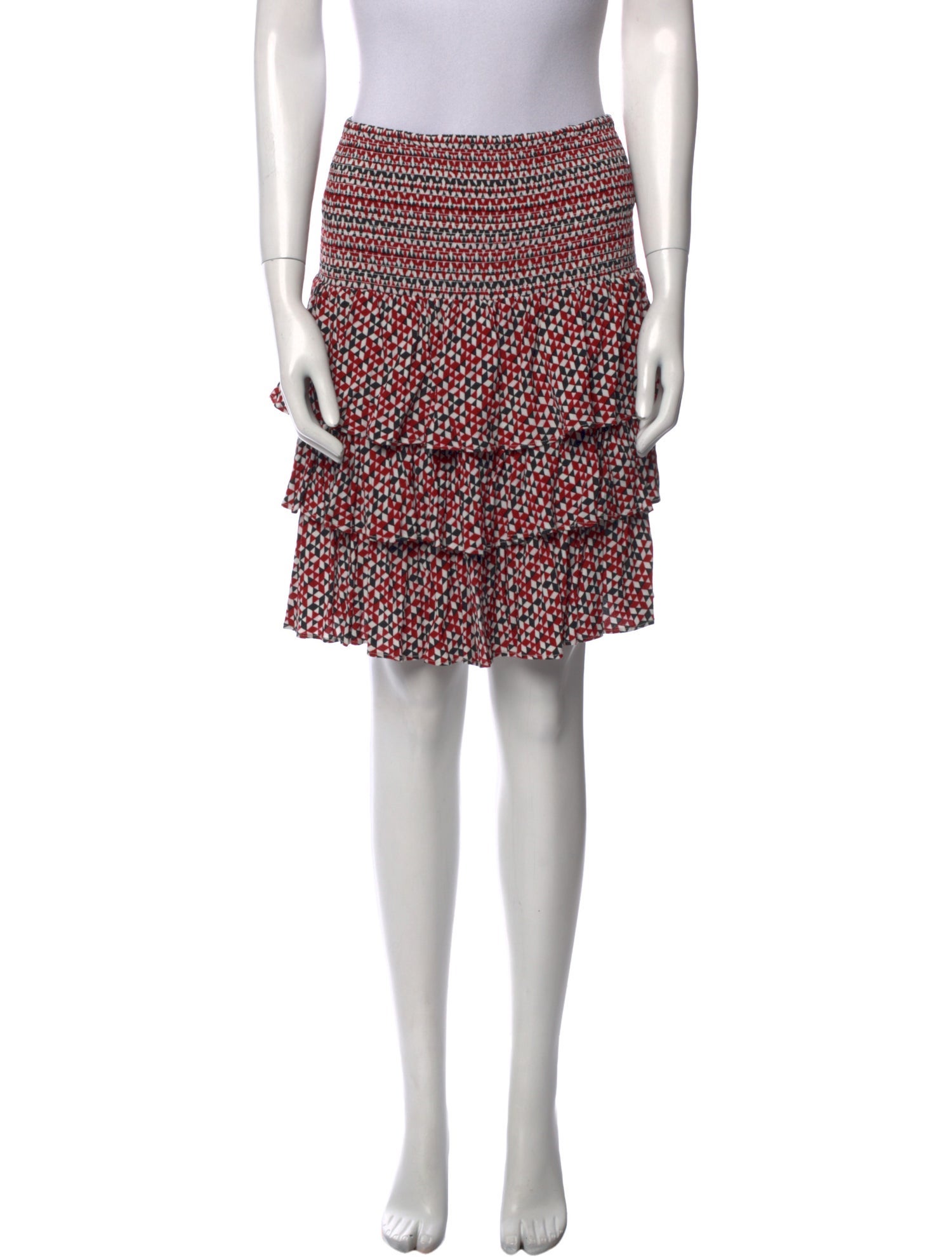 Maje Printed Knee-Length Skirt