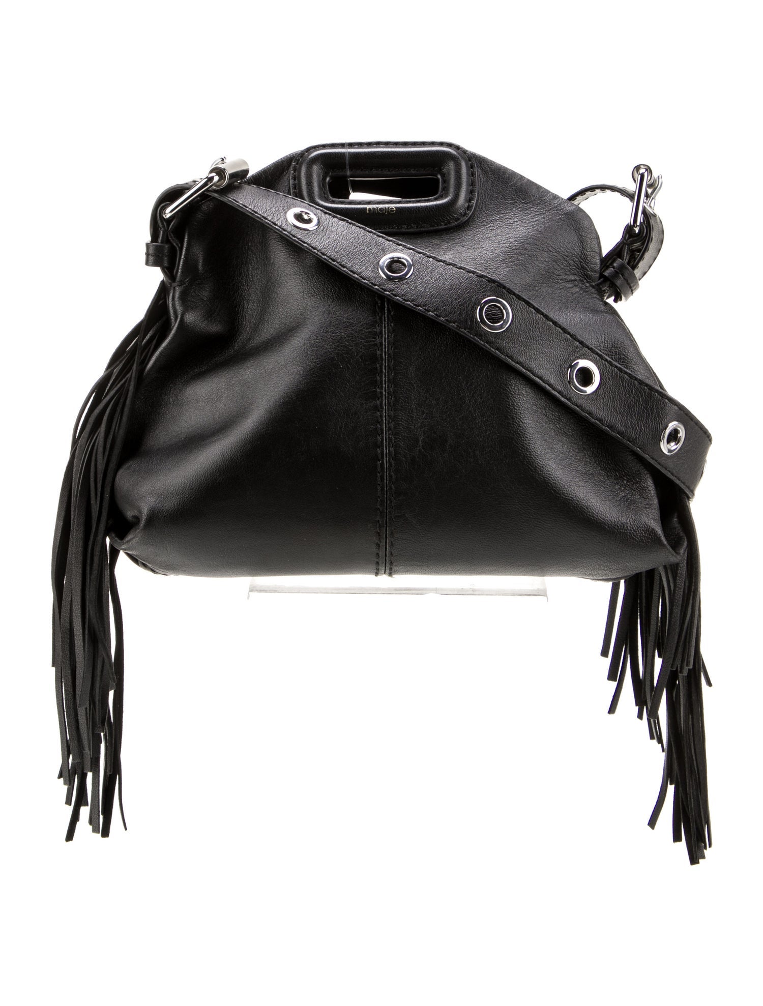 Maje Leather Crossbody Bag