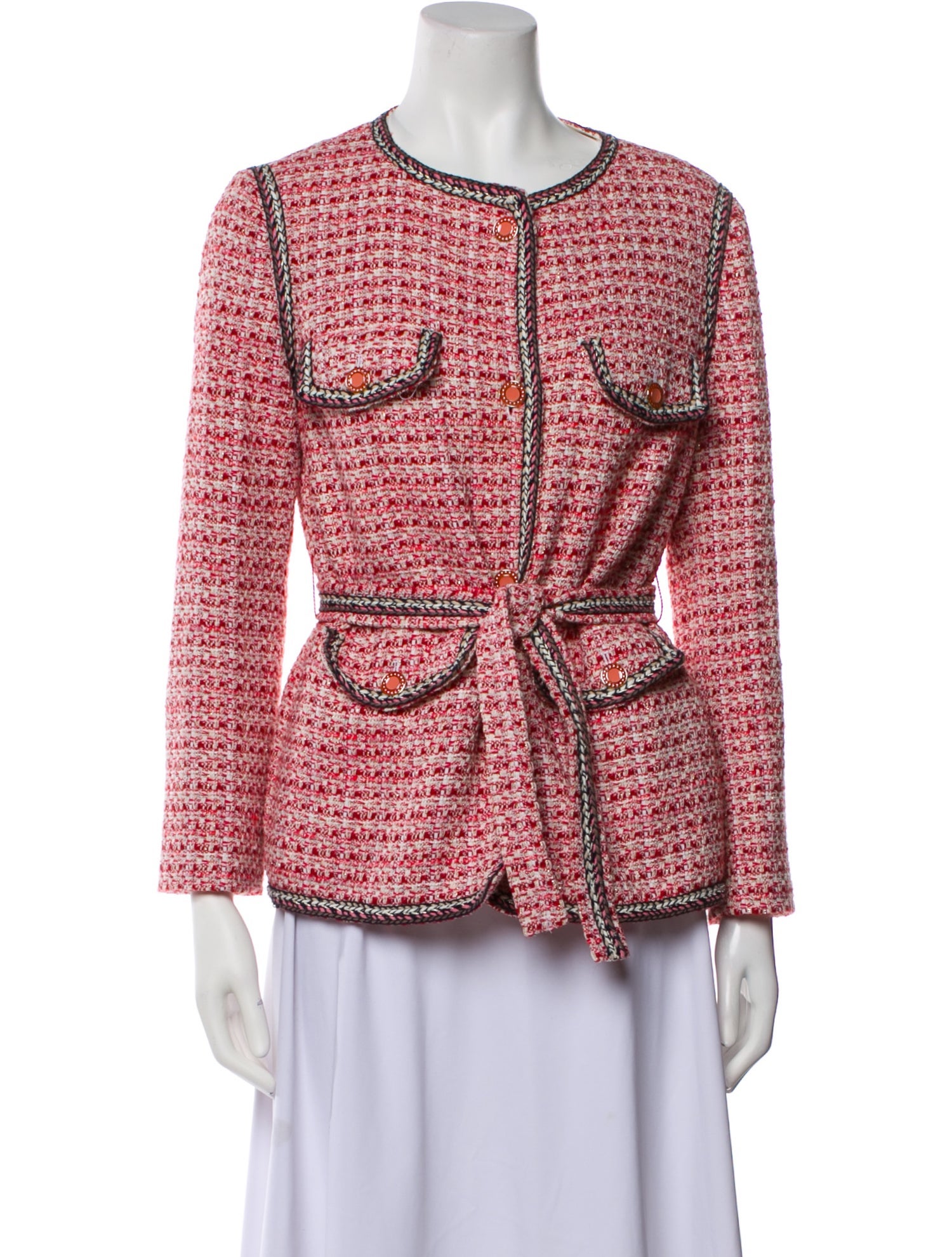 Maje Tweed Pattern Evening Jacket