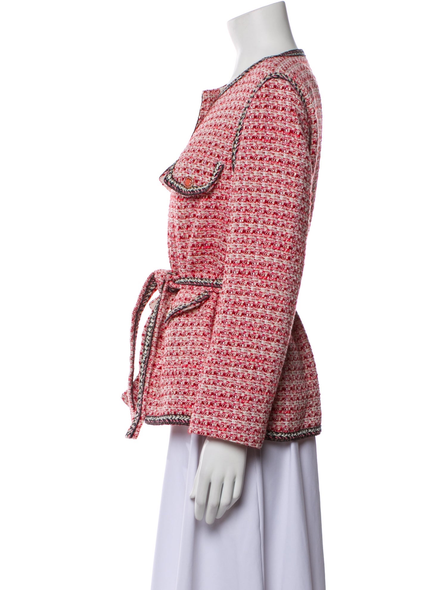 Maje Tweed Pattern Evening Jacket