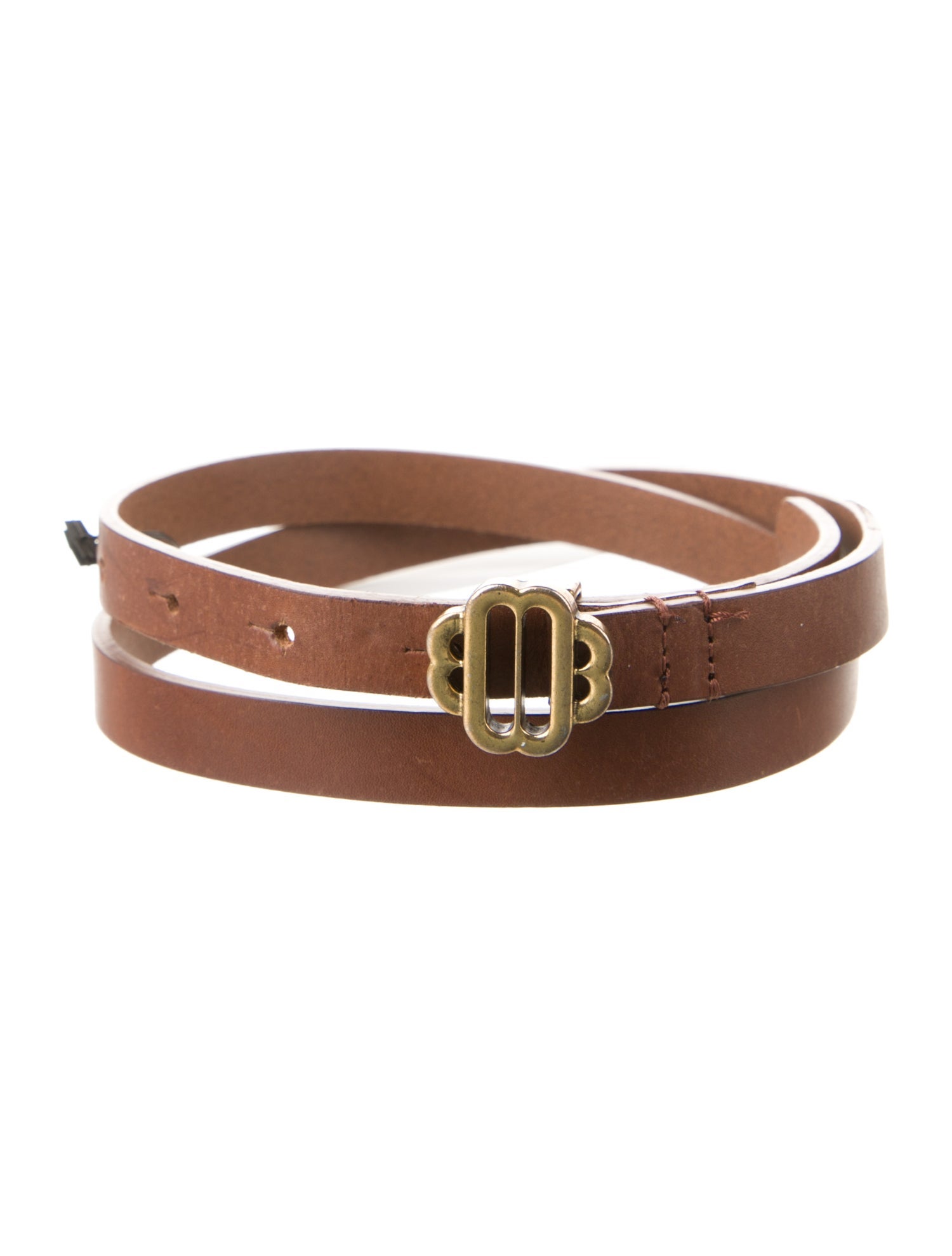 Maje Skinny Leather Waist Belt