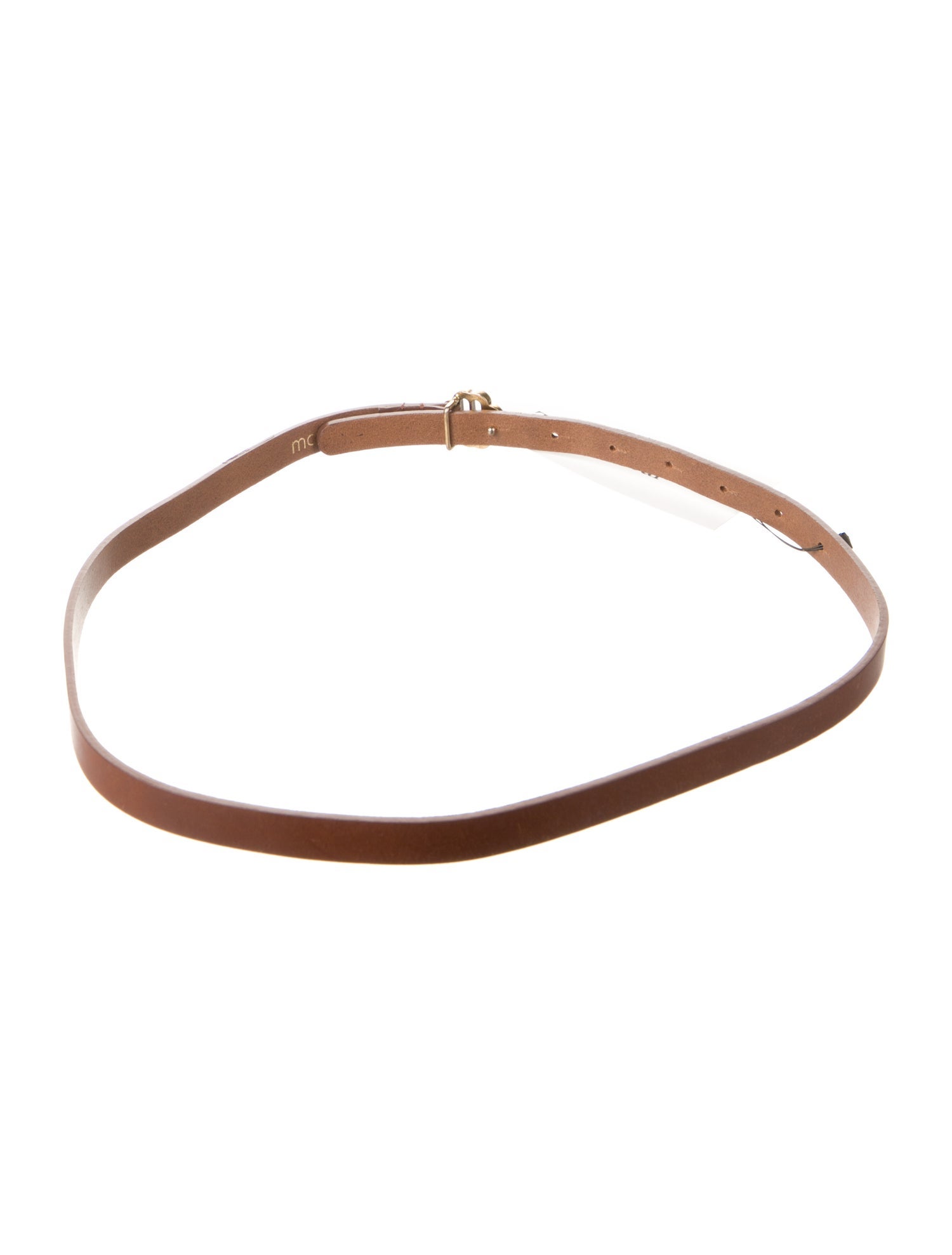 Maje Skinny Leather Waist Belt