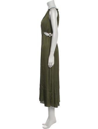 Maje V-Neck Long Dress