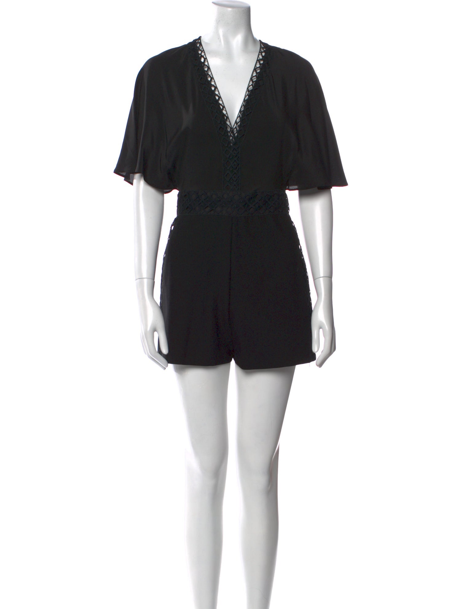 Maje Silk V-Neck Romper