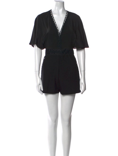 Maje Silk V-Neck Romper