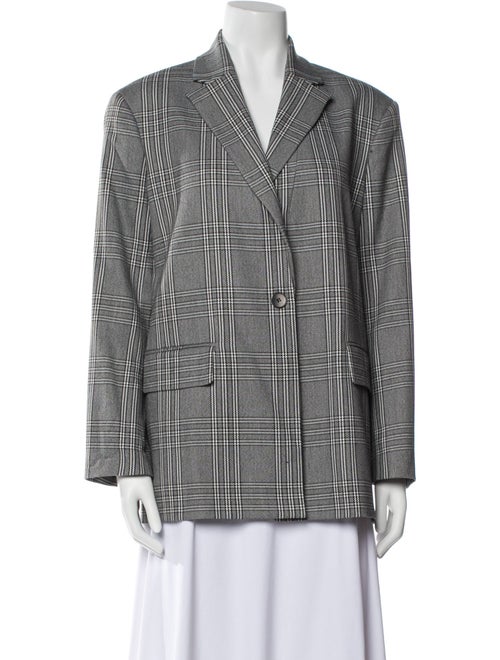Maje Houndstooth Print Blazer