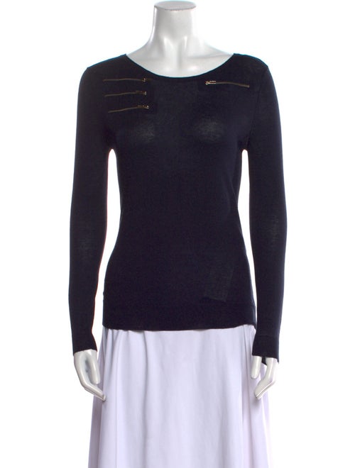 Maje Silk Scoop Neck T-Shirt