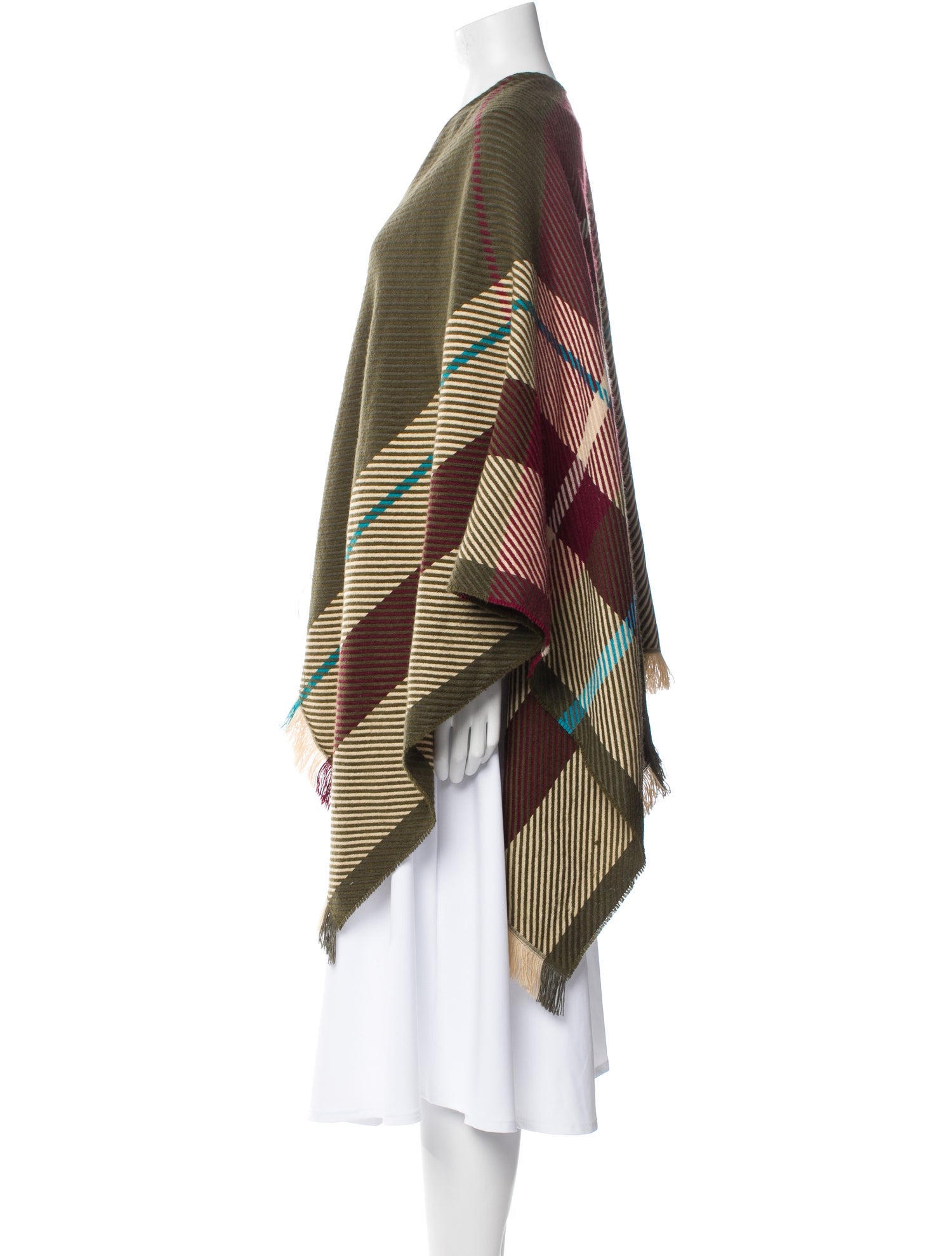Maje Acrylic Striped Shawl