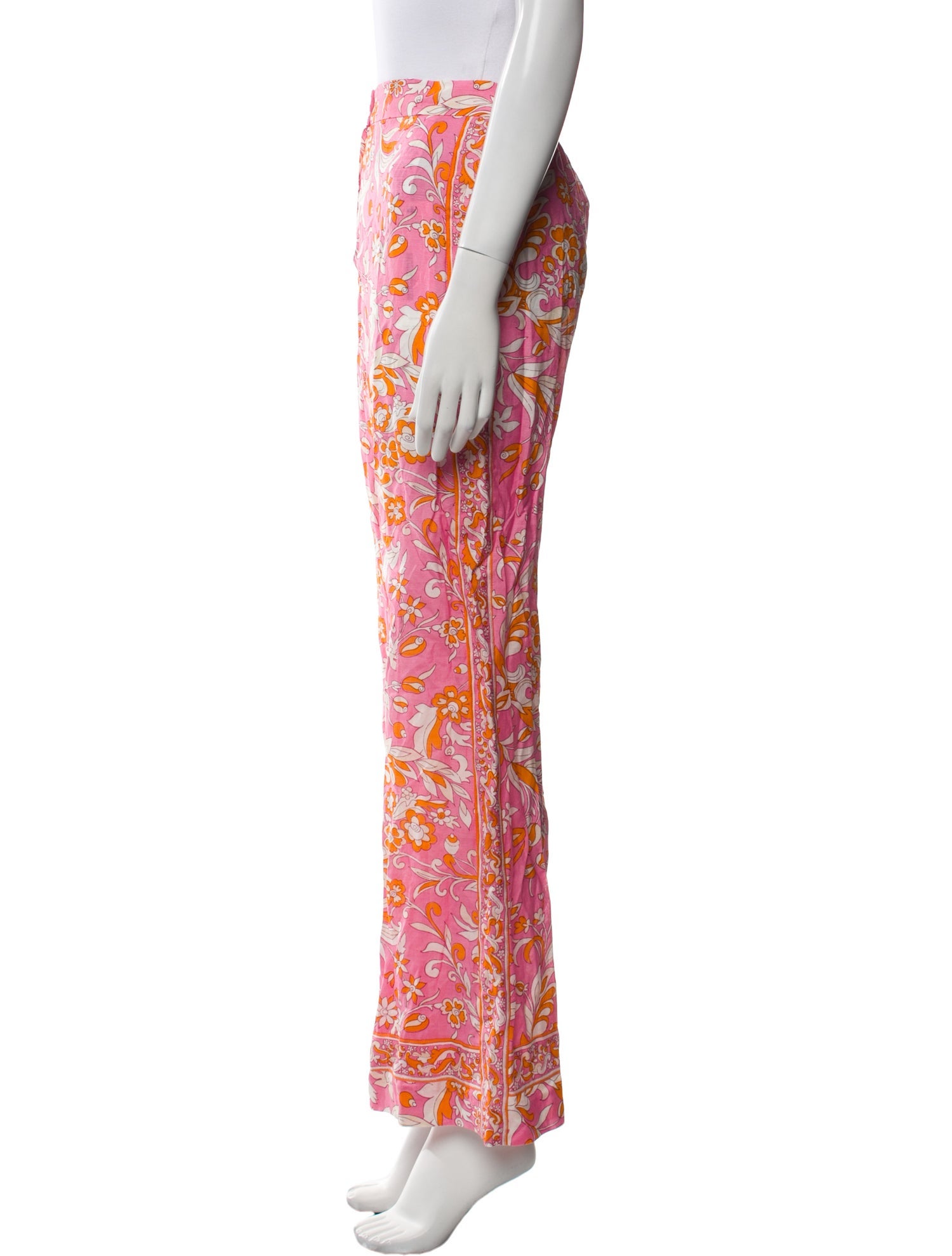 Maje Floral Print Wide Leg Pants