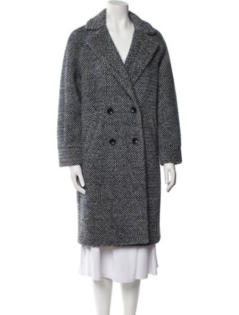 Maje Tweed Pattern Coat