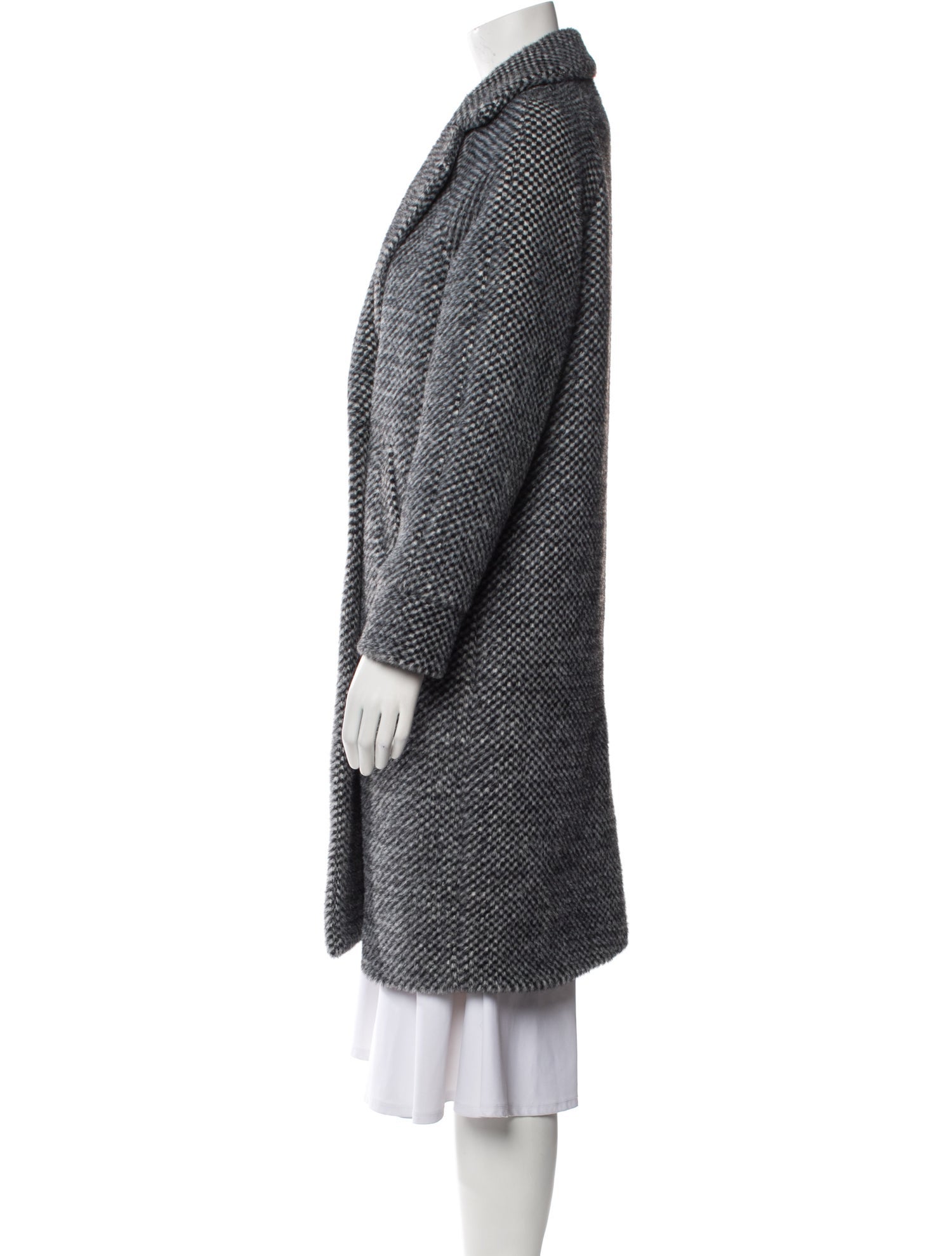 Maje Tweed Pattern Coat