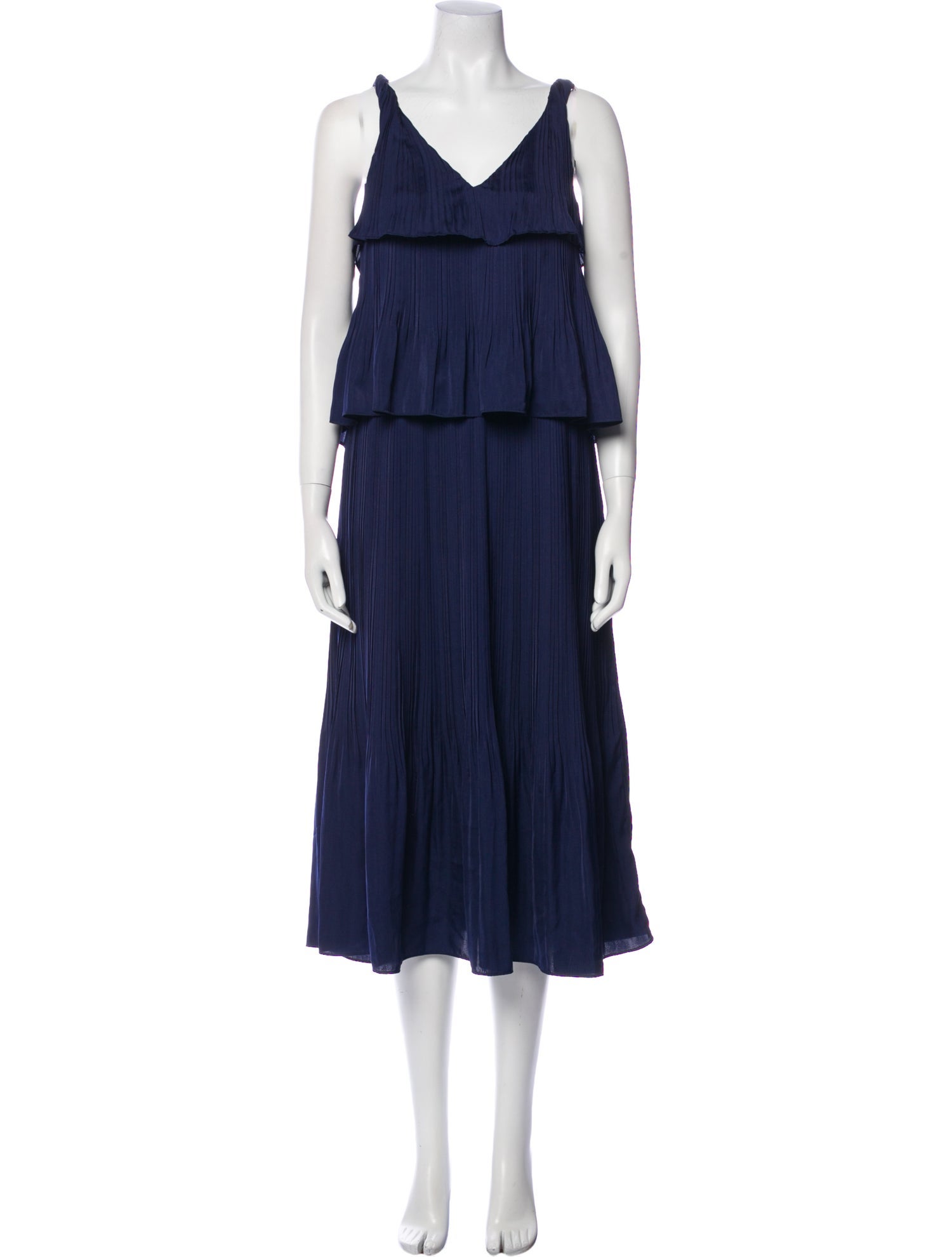 Maje V-Neck Long Dress