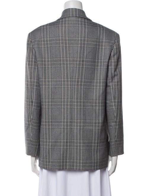 Maje Plaid Print Blazer