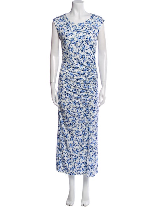 Maje Floral Print Long Dress