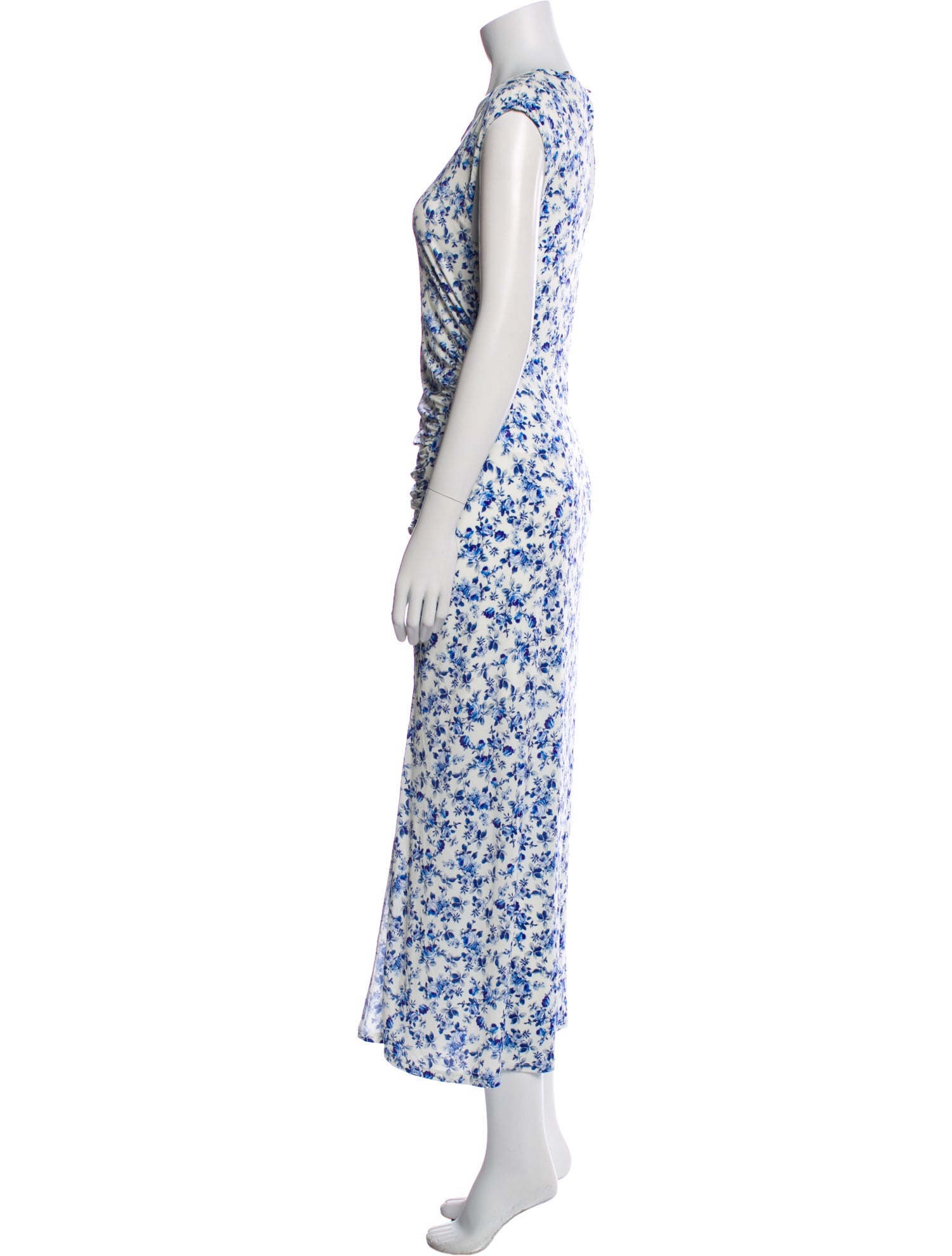 Maje Floral Print Long Dress