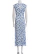 Maje Floral Print Long Dress