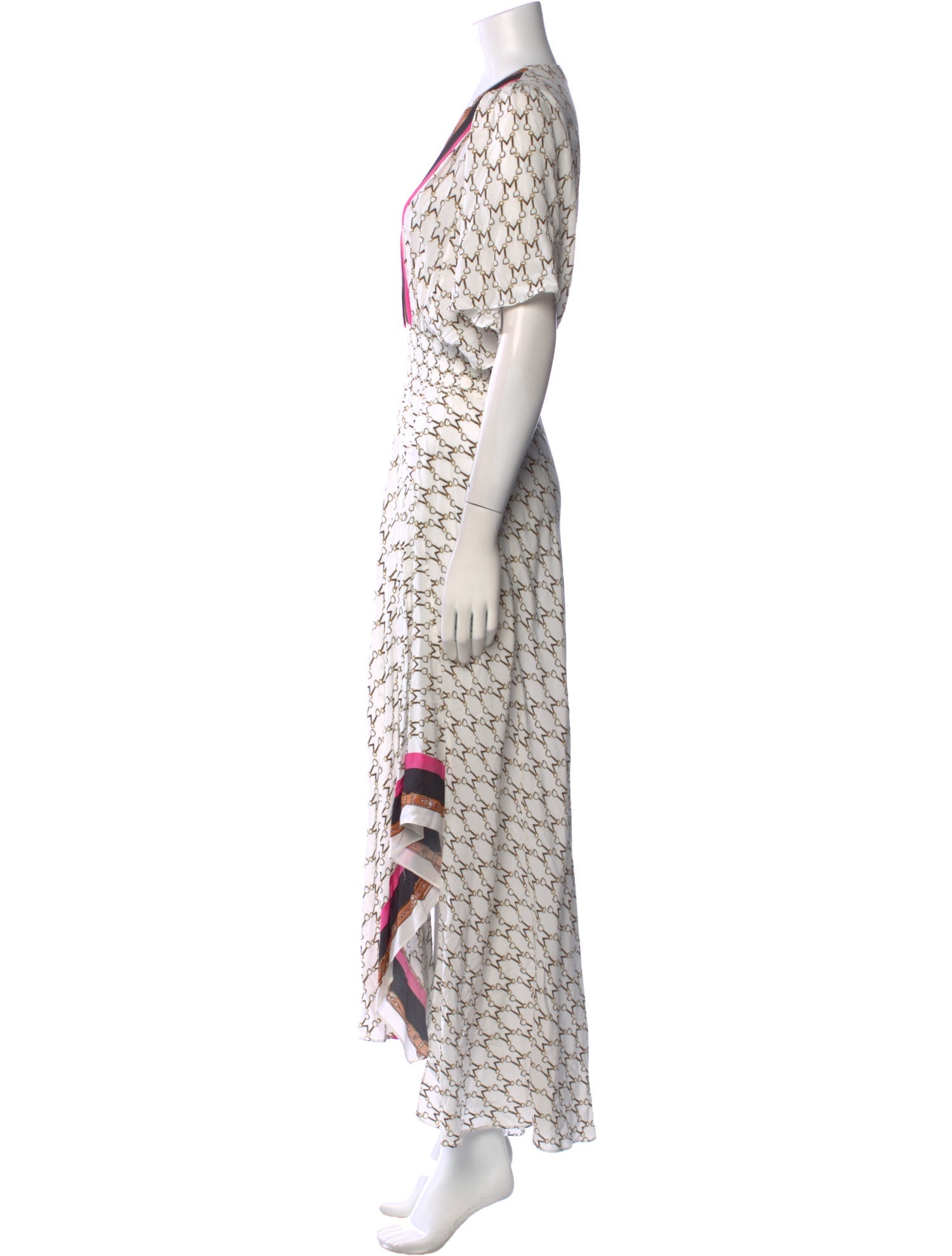 Maje Printed Long Dress