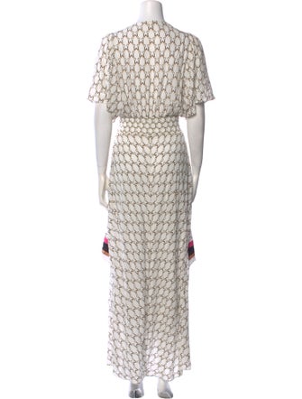 Maje Printed Long Dress