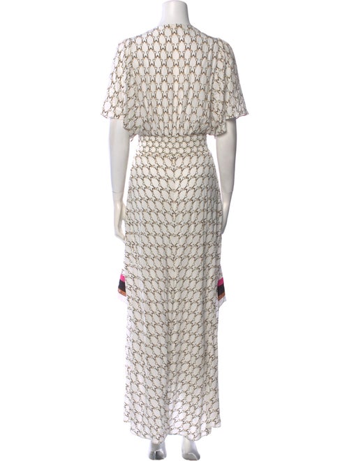 Maje Printed Long Dress
