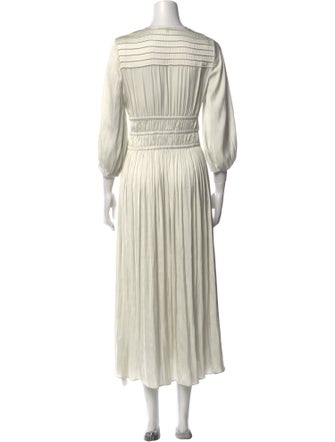 Maje V-Neck Long Dress