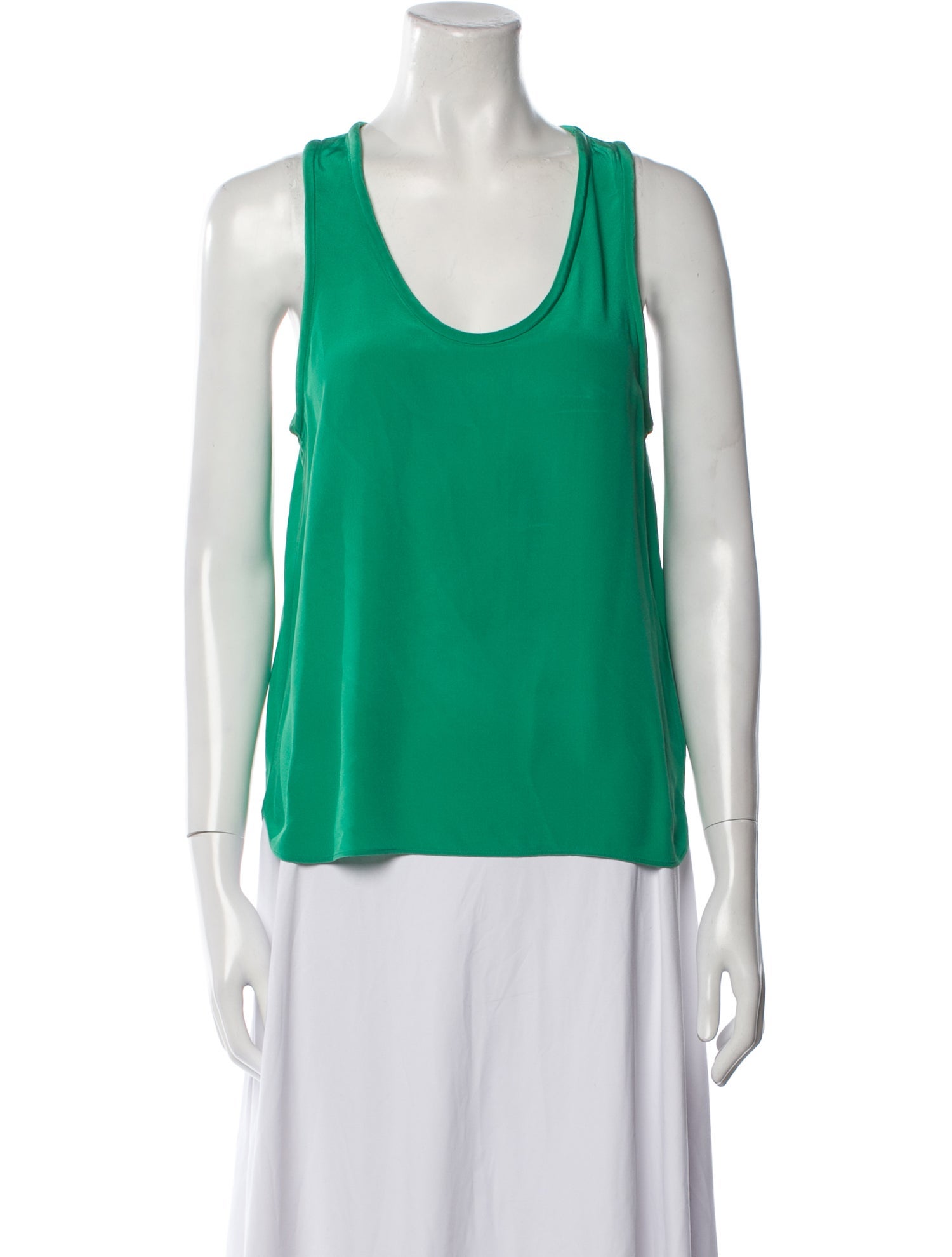 Maje Silk Scoop Neck Top