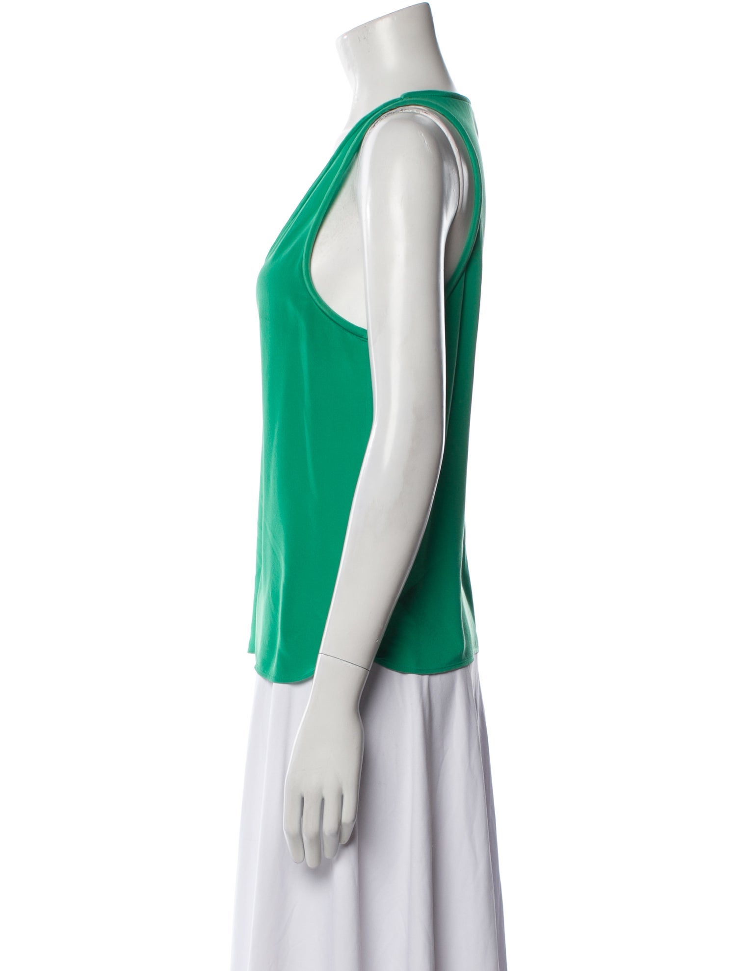 Maje Silk Scoop Neck Top